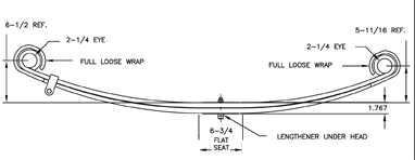 46-1434 FREIGHTLINERFRONTLEAFSPRING - Sadler Power Train Inc