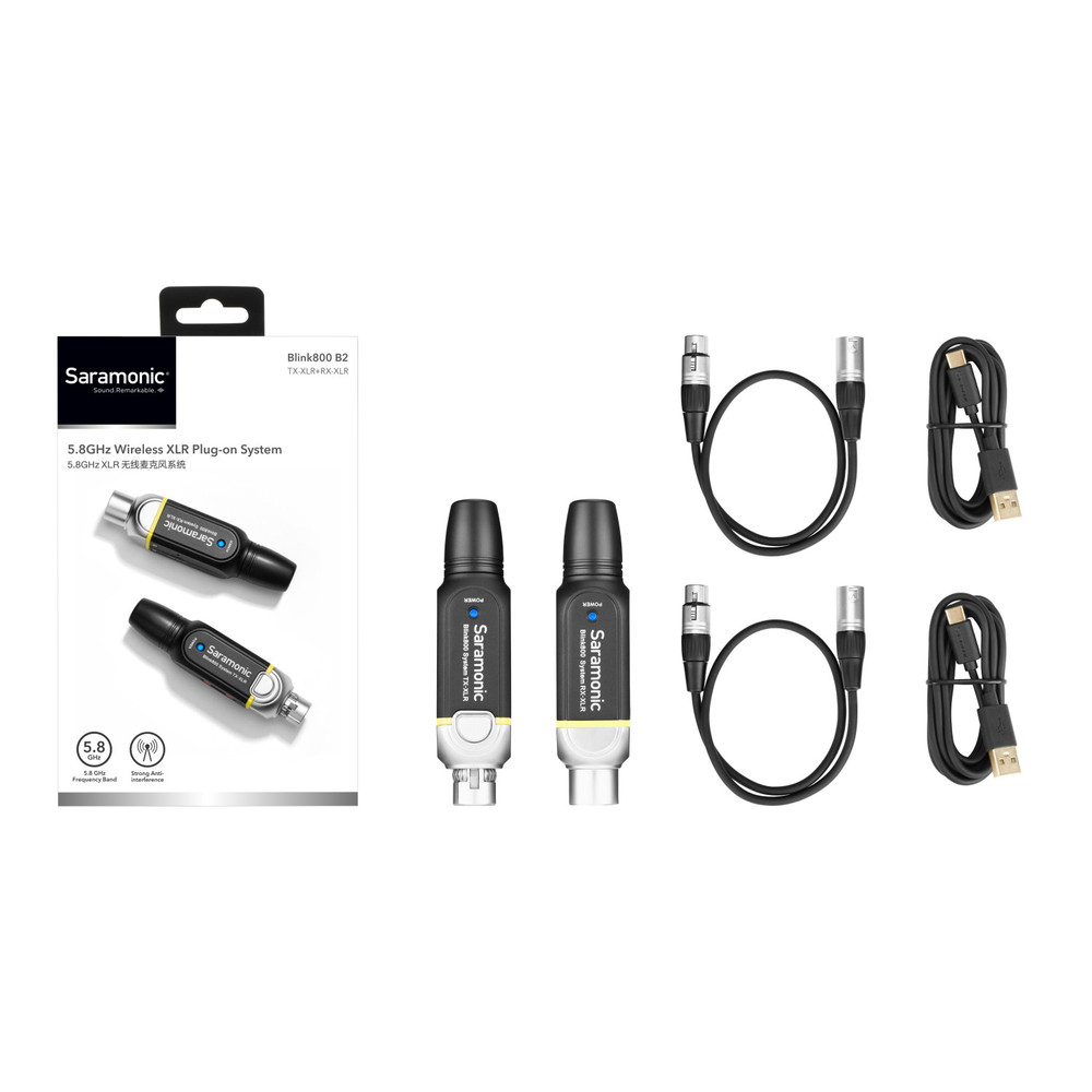Blink 800 B2 5.8GHz Wireless PlugOn XLR System for Dynamic and Battery