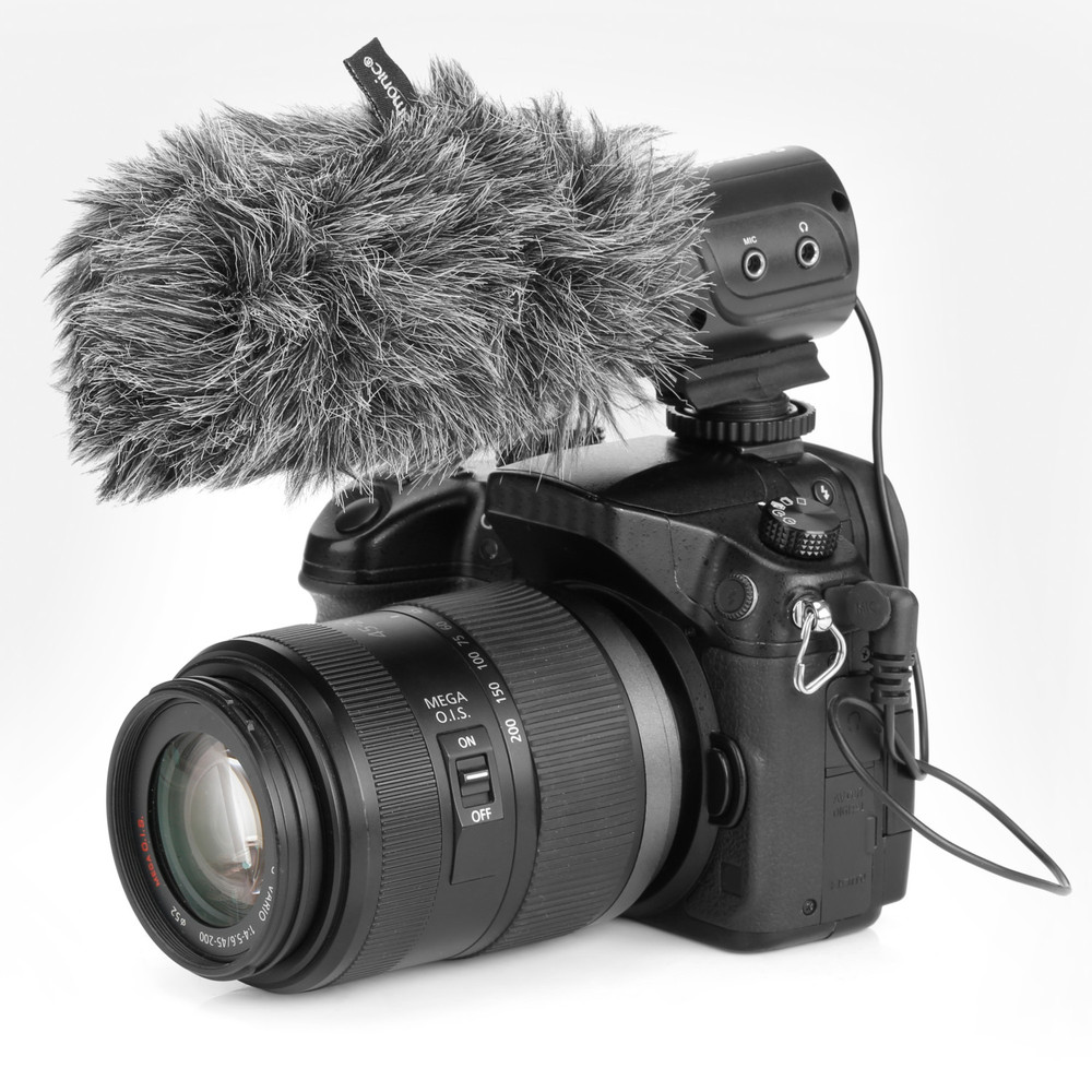 M3-WS Furry Windscreen for Saramonic SR-M3 On-Camera Microphone