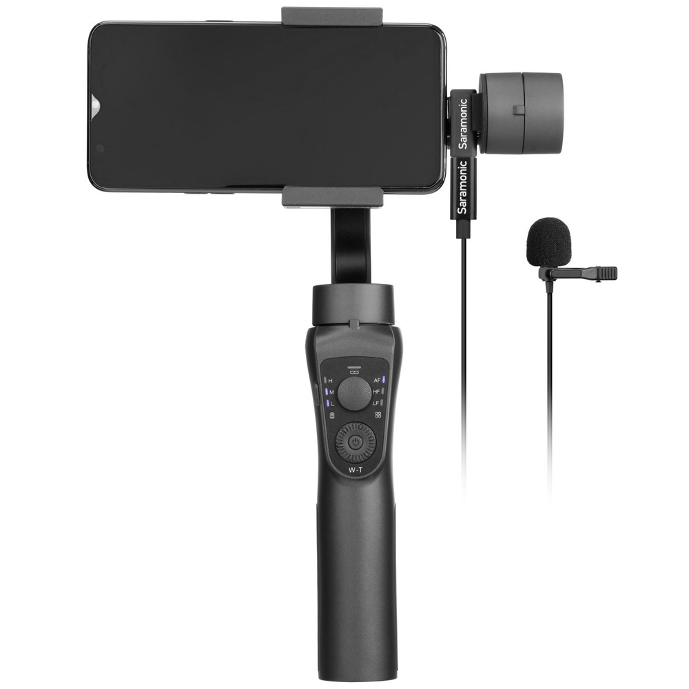LavMicro U3A Ultracompact Clip-On Lavalier Microphone with USB-C for Android Mobile Devices & Computers with 6.6' (2m) Cable & Right-Angle Adapter