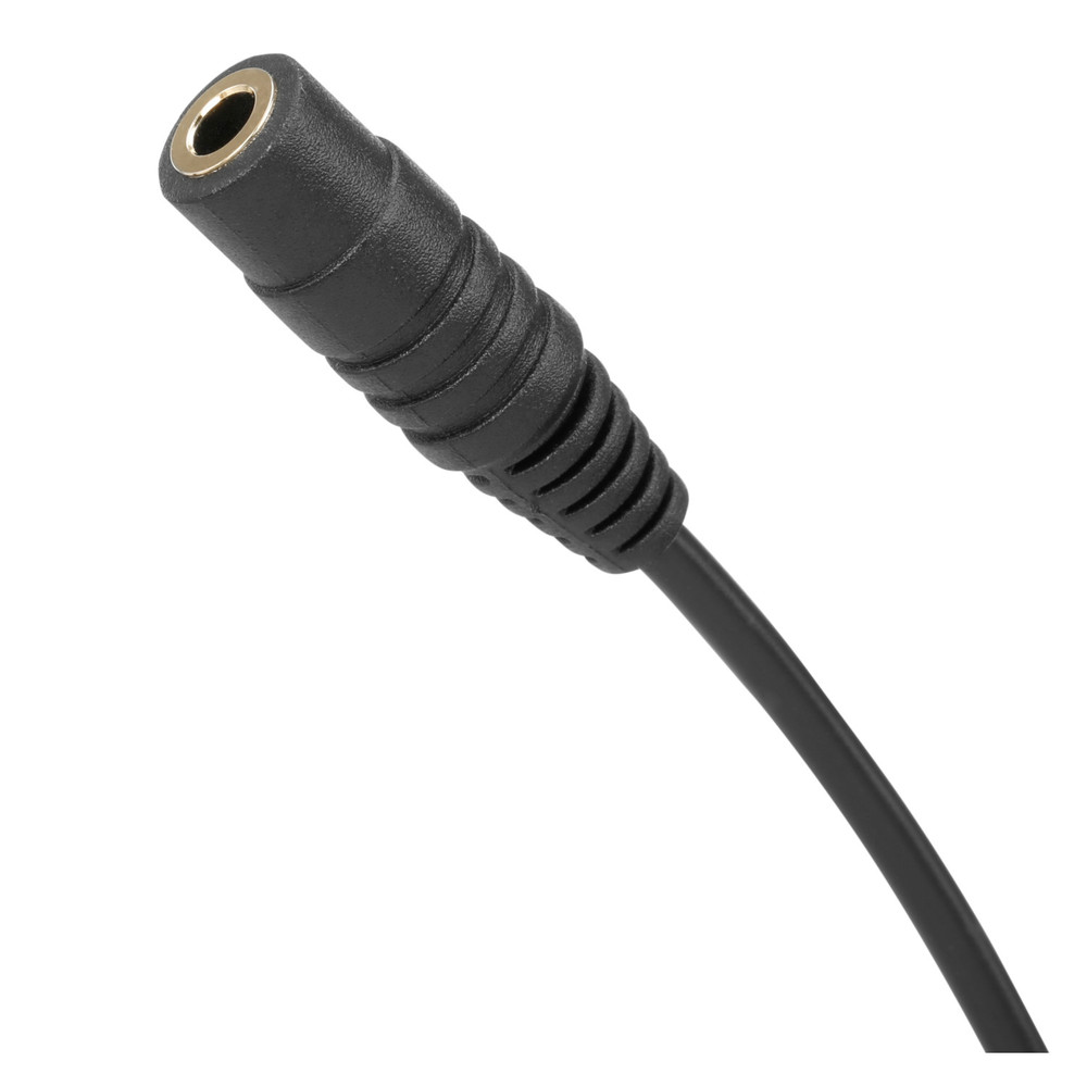 SR-25C35 3.5mm Female to 2.5mm Male Microphone Adapter Cable for use with Cameras with 2.5mm Input