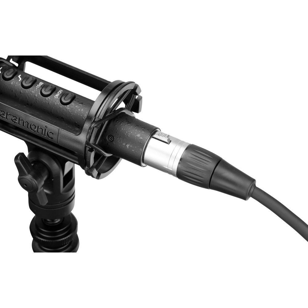 SoundBird T3L Professional 15.5 Long Shotgun Microphone with Li-Ion Battery, 2x High-Pass Filters & High-Freq Boost, -10dB Pad, Shock Mount, Windscreen, XLR Cable, Mic Clip & More