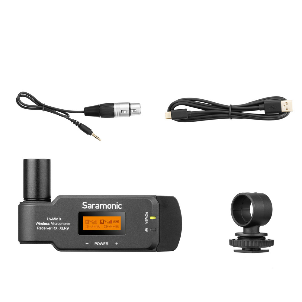 UWMIC9 RX-XLR9 Compact Dual-Channel XLR Plug-In UHF Wireless