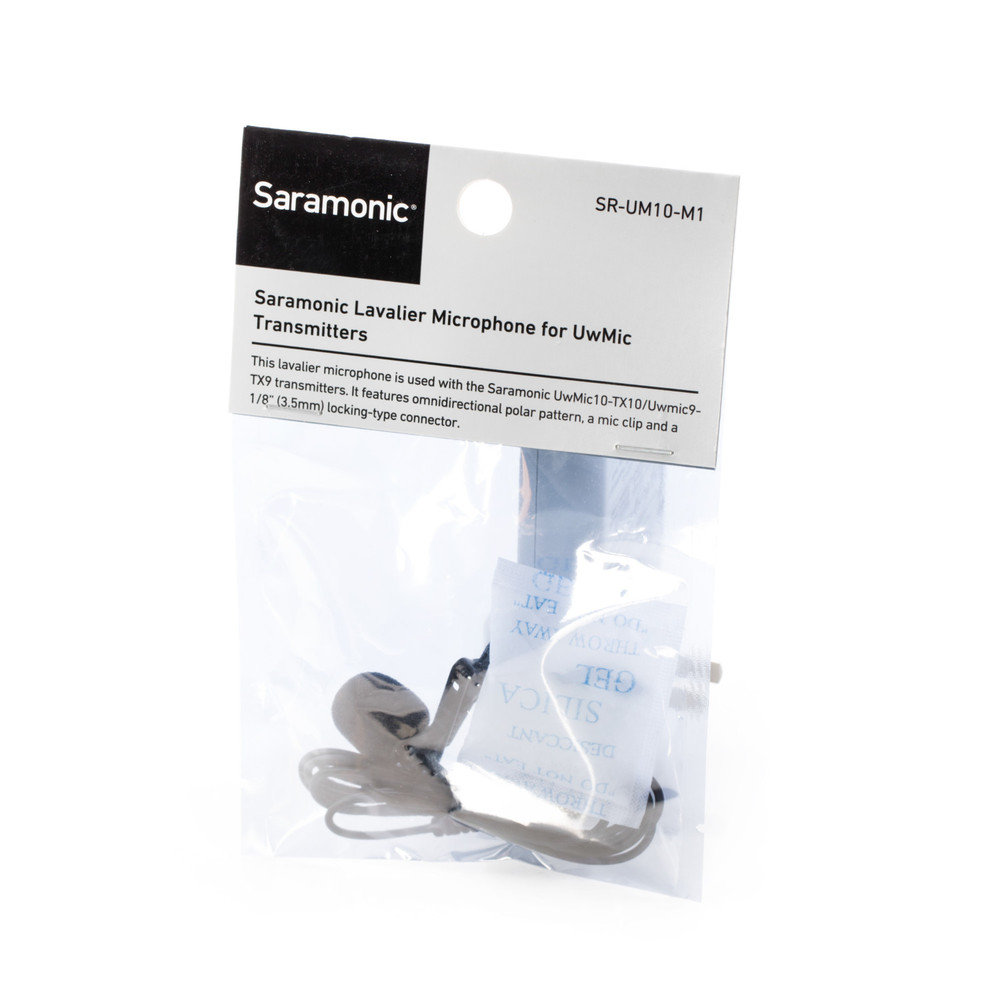 SR-UM10-M1 Replacement Lavalier Microphone with Locking 1/8" (3.5mm) TRS Male for Saramonic Wireless Transmitters