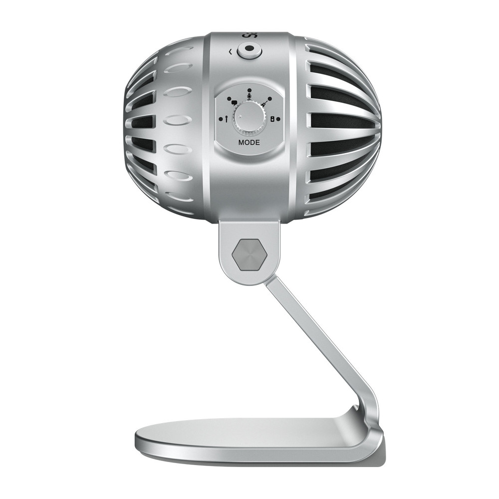 SmartMic MTV550 Large Diaphragm Desktop USB Studio Microphone with 5 Sound Modes, Headphone Out for Computers, iPhones, iPads, and Android Devices