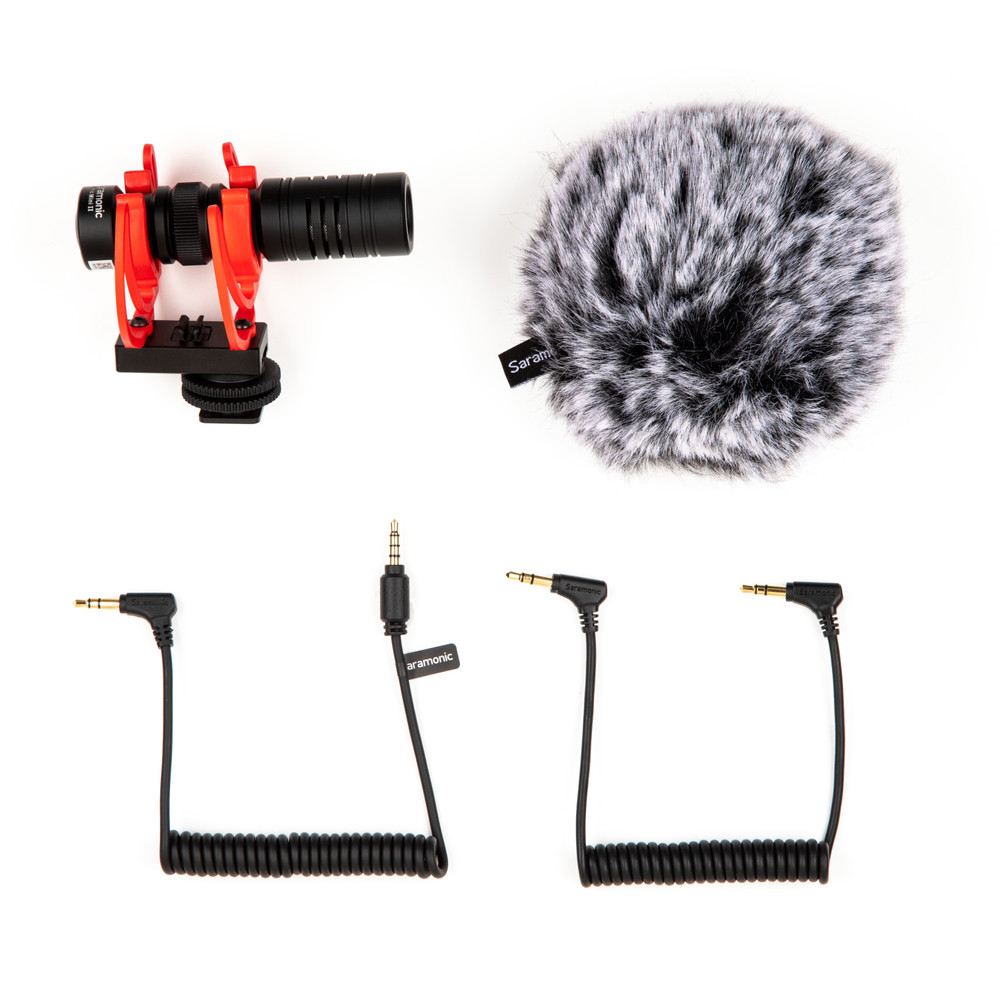 Vmic Mini II Camera-Mount Shotgun Microphone with Dual Rycote Lyre Suspension & Furry Windscreen