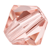 6mm Preciosa Crystal Bicones Rose Peach