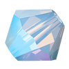 6mm Preciosa Crystal Bicones Light Sapphire Opal AB