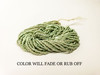 11/0 Seed Beads Metallic Light Green (Dyed)