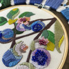 Kate Wyatt Fine Art - DIY Embroidery and Beadwork Kit - Blueberry Blossoms (5")