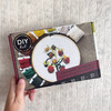 Kate Wyatt Fine Art - DIY Embroidery and Beadwork Kit - Strawberry Blossoms (5")