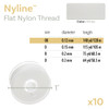 Nyline White Size OO (.30MM) 140 Yard Bobbin