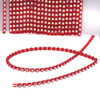 SS6 Rhinestone Banding 10 Yard Card - Red