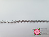 1/4" Metallic Rick Rack Silver - sold by the yard