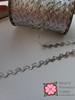 1/4" Metallic Rick Rack Silver - sold by the yard