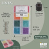 11/0 Linea Beads Mix Rainbow - 8 colors, 6 grams each