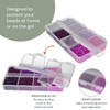 11/0 Linea Beads Mix Violet Vibes - 8 colors, 6 grams each