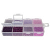 11/0 Linea Beads Mix Violet Vibes - 8 colors, 6 grams each