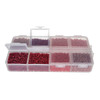 11/0 Linea Beads Mix Crimson Crush - 8 colors, 6 grams each