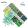 11/0 Linea Beads Mix Lucky Clover - 8 colors, 6 grams each