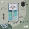 11/0 Linea Beads Mix Turquoise Twist - 8 colors, 6 grams each