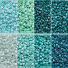 11/0 Linea Beads Mix Turquoise Twist - 8 colors, 6 grams each
