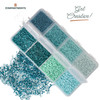 11/0 Linea Beads Mix Turquoise Twist - 8 colors, 6 grams each