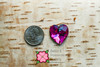 Swarovski 3285 Heart 24mm Medium Vitrail Sew-on (sold invidually)