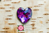 Swarovski 3285 Heart 24mm Heliotrope Sew-on (sold invidually)