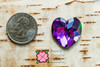 Swarovski 3285 Heart 24mm Heliotrope Sew-on (sold invidually)