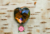 Swarovski 3285 Heart 24mm Tabac Sew-on (sold invidually)