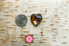 Swarovski 3285 Heart 24mm Tabac Sew-on (sold invidually)