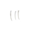 Dentalium Smooth White 1-1.5 Inch 100 Pieces Per Bag