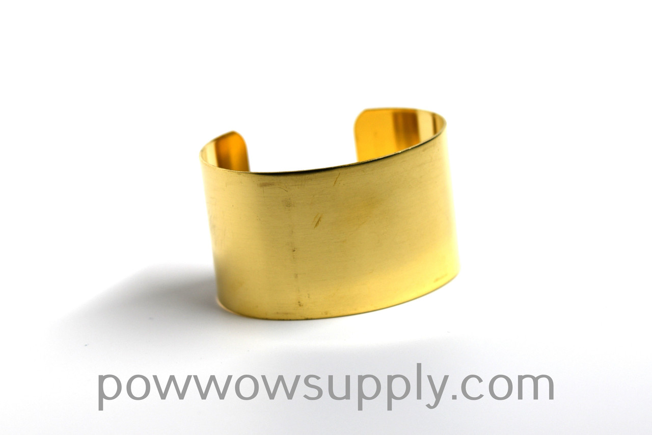 1 1/2 Raw Brass Cuff - Bead & Powwow Supply