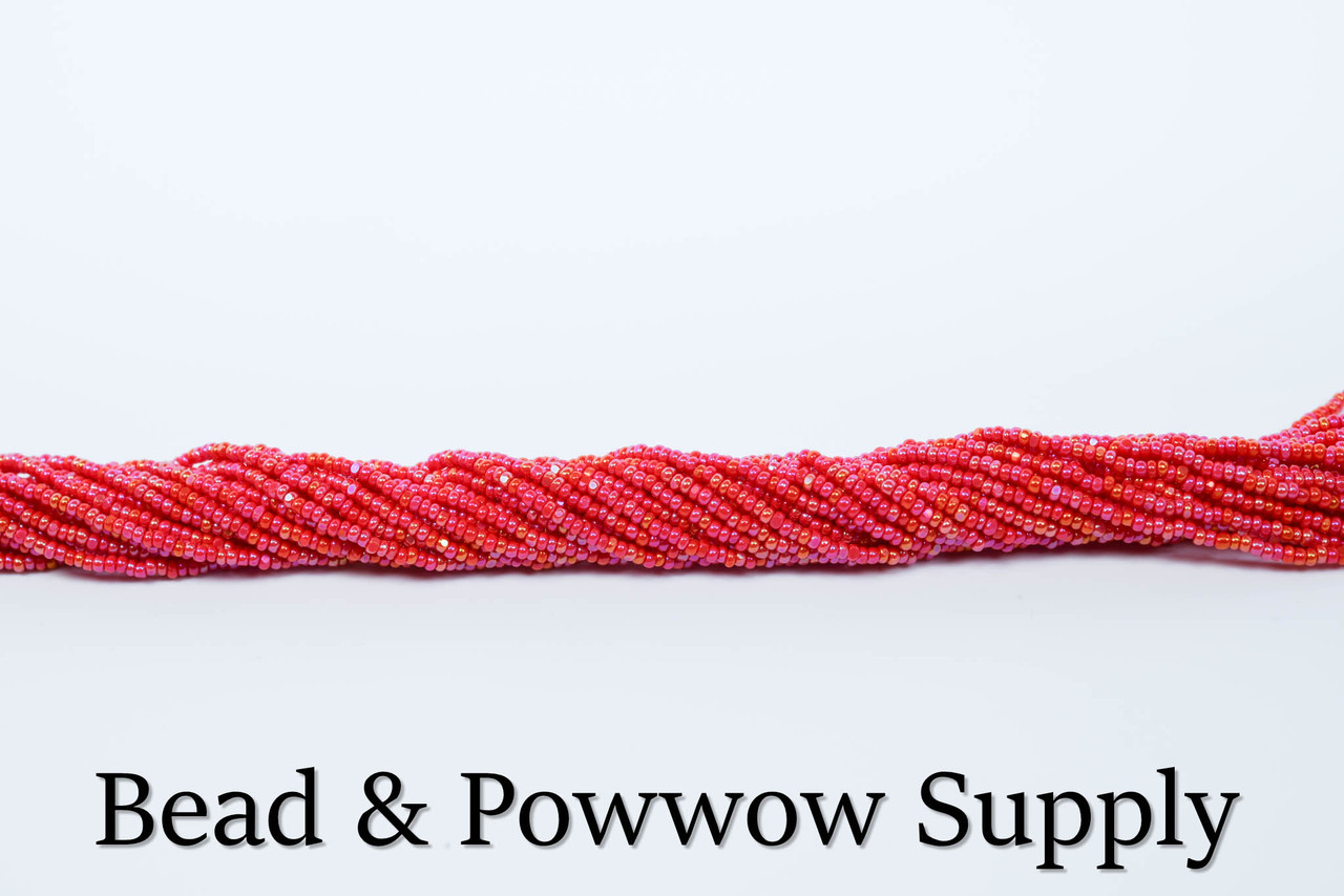 Ab Red 15/0 Charlottes Opaque AB Red - Bead & Powwow Supply