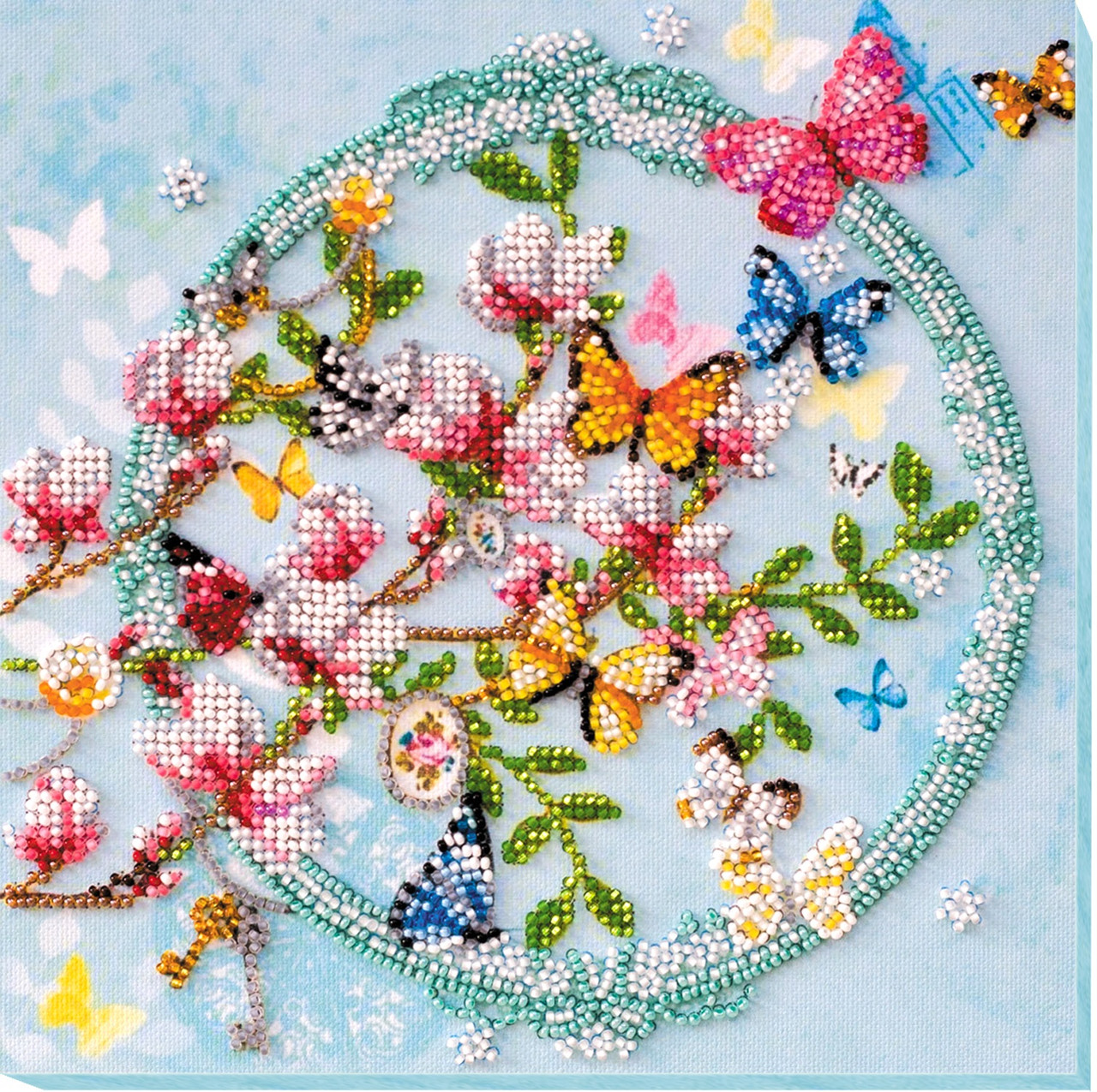 Mid-sized bead embroidery kit Keys to the spring Bead Powwow