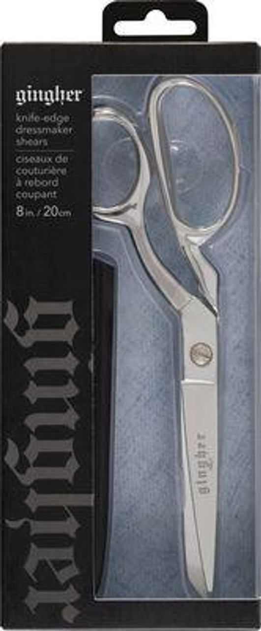Gingher 8-inch Left-Handed Knife Edge Chrome Bent Scissors/Dressmaker's  Shears
