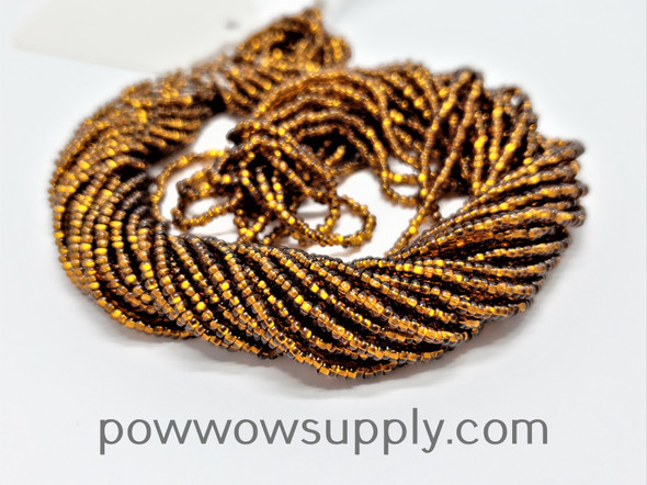 10/0 Seed Beads Silver Lined Smoke Topaz