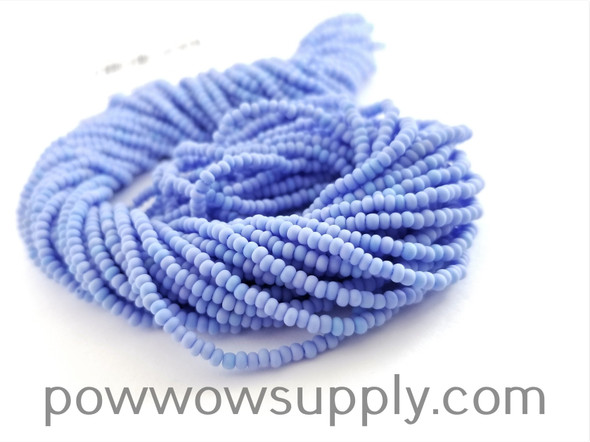 11/0 Seed Beads Opaque AB Matte Dark Periwinkle