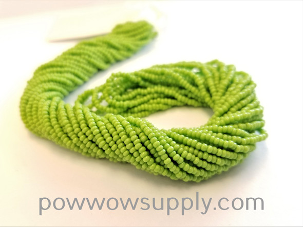 10/0 Seed Beads Opaque Avocado