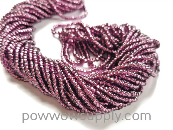 10/0 Seed Beads Silver Lined Amethyst