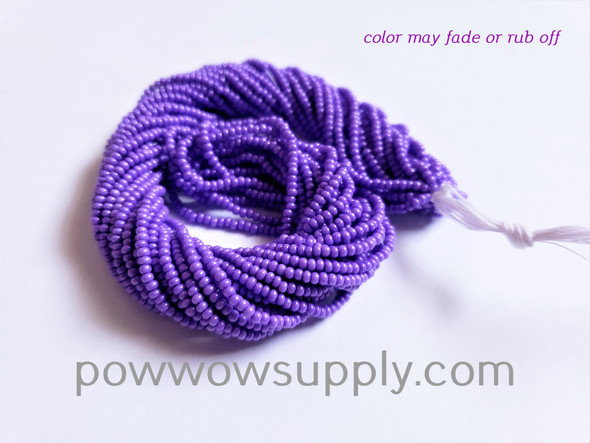 11/0 Seed Beads Opaque Sovereign Purple (dyed)