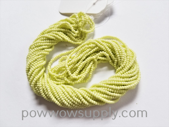 11/0 Seed Beads Opaque Pale Green (tint)