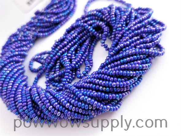 11/0 Seed Beads Opaque AB Medium Blue