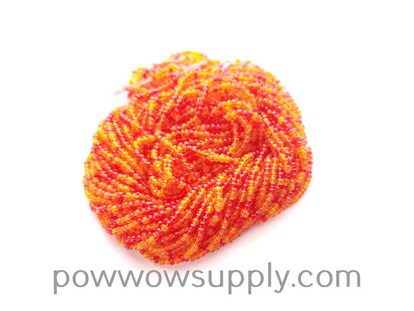 11/0 Seed Beads Fire Colors Mix