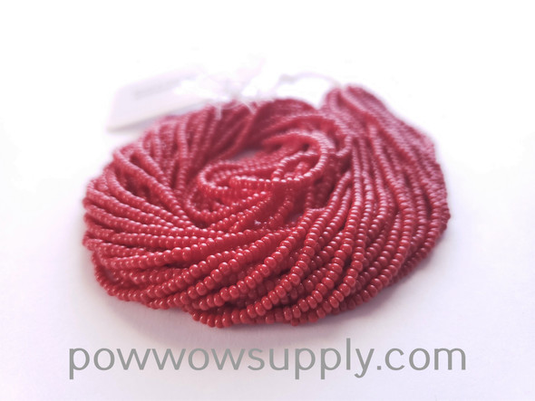 12/0 Seed Beads Opaque Dark Red