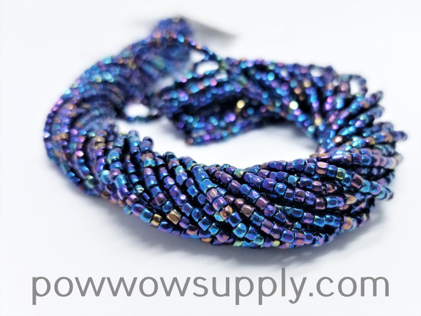 9/0 3-cuts Metallic Iris Blue 9/0 3-cuts Metallic Iris Blue