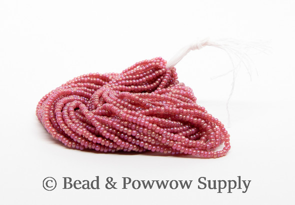 11/0 Seed Beads Opaque AB Old Rose (tint)