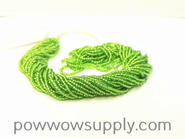 11/0 Seed Beads Silver Lined Lime