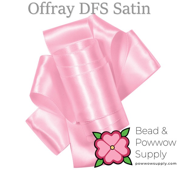 Offray Satin Pink Ribbon - Each